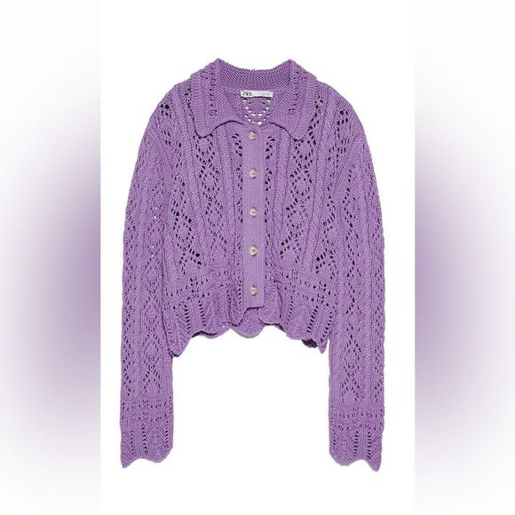 ZARA STRUCTURED KNIT JACKET - Picture 3 of 10